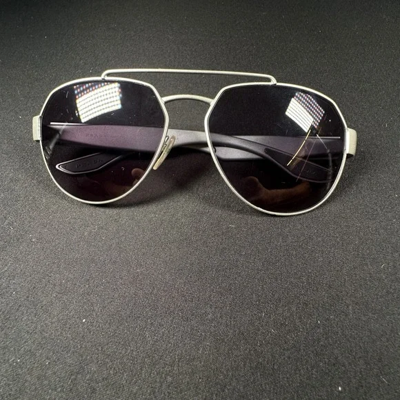 Prada Polarized Sunglasses Frame Men Silver Linnea‎ Rossa SPS 57U 449-5W1 Italy